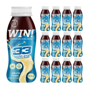 משקה חלבון ווין 33 גרם חלבון 12 י״ח | WIN
